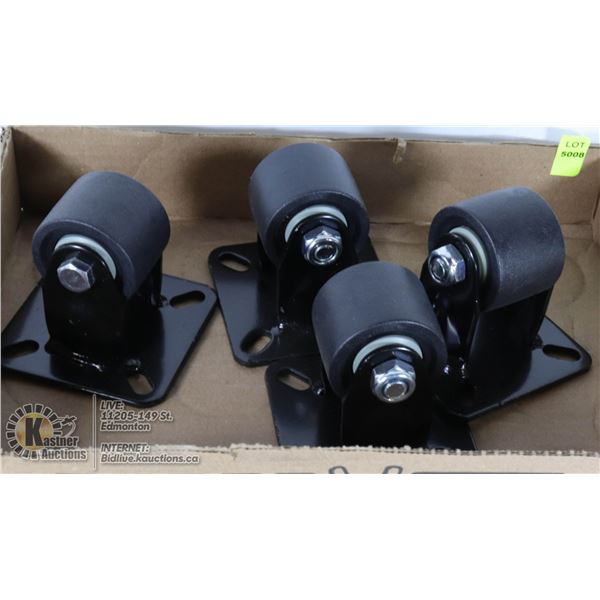 SET OF 4 CASTOR WHEELS