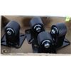 Image 1 : SET OF 4 CASTOR WHEELS