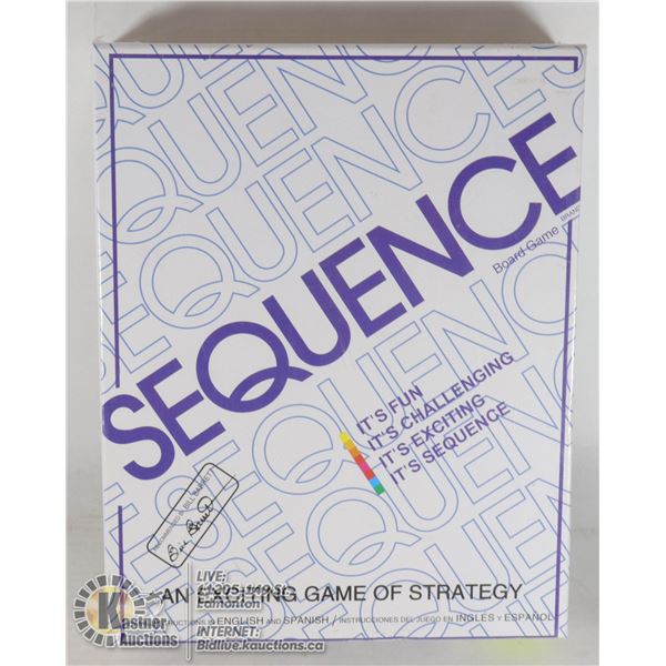 SEQUENCE GAME OF STRATEGY