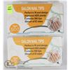 Image 1 : LOT OF 2 SALON NAIL TIPS - 500 TIPS