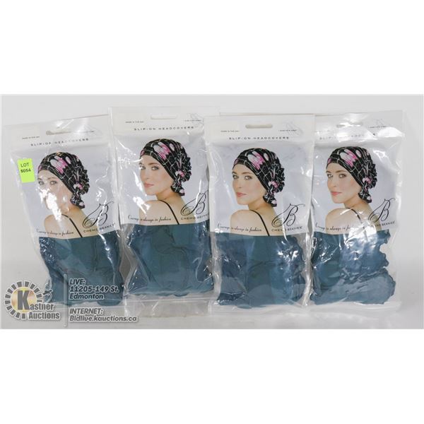 LOT OF 4 SLIP ON HEAD COVER