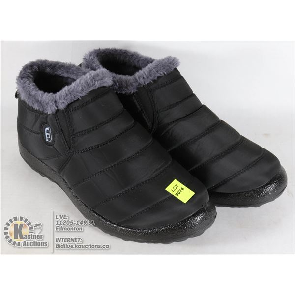 NEW  PAIR OF FAUX FUR LINED SHOES WOMAN SIZE US 8.5