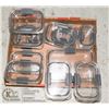 Image 1 : SET OF 13 PLASTIC RUBBERMAID CONTAINERS