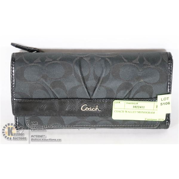 COACH WALLET MONOGRAM
