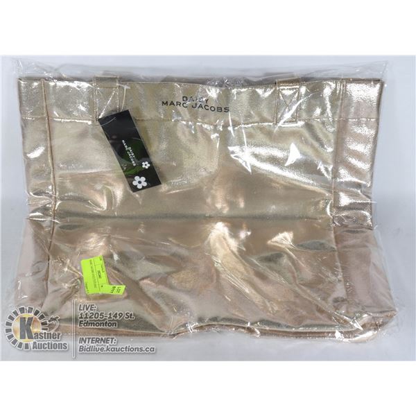 MARC JACOBS GOLD TOTE BAG