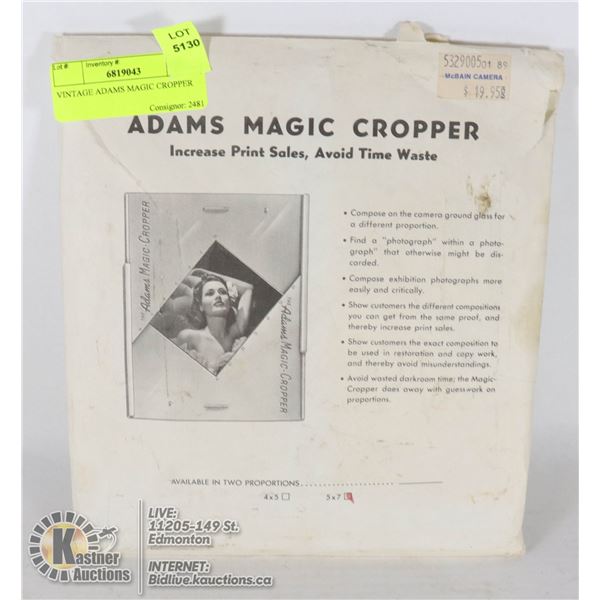 VINTAGE ADAMS MAGIC CROPPER