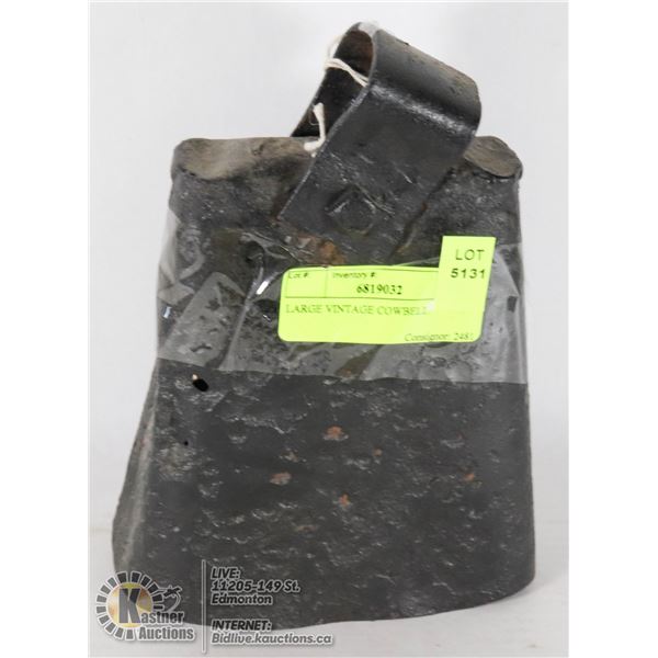 LARGE VINTAGE COWBELL