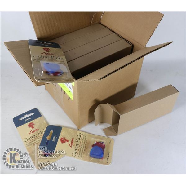 ONE FULL CASE OF NEW GUITAR PICKS IN BLISTER