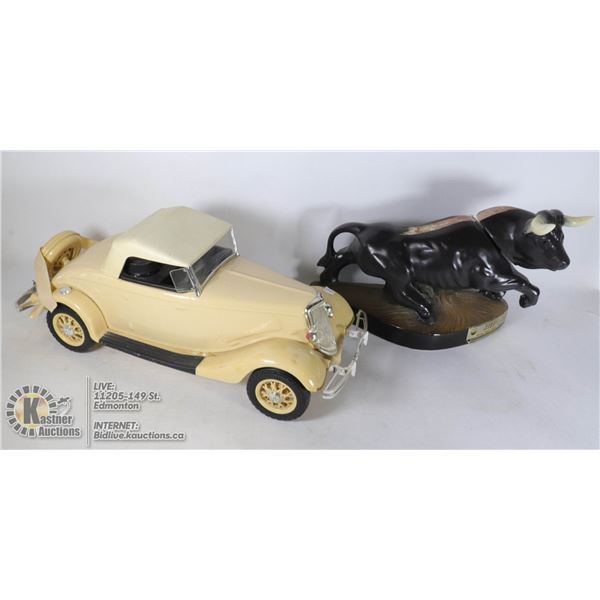 2X VINTAGE COLLECTABLE LIQUOR DECANTERS