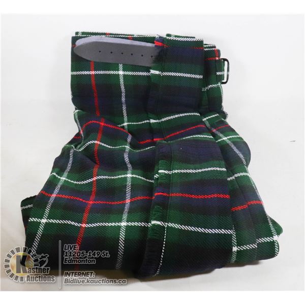 SCOTTISH HIGHLAND KILT, WAIST SIZE 36-42