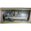 Image 1 : VINTAGE FRAMED "THE LAST SUPPER" REPRODUCTION