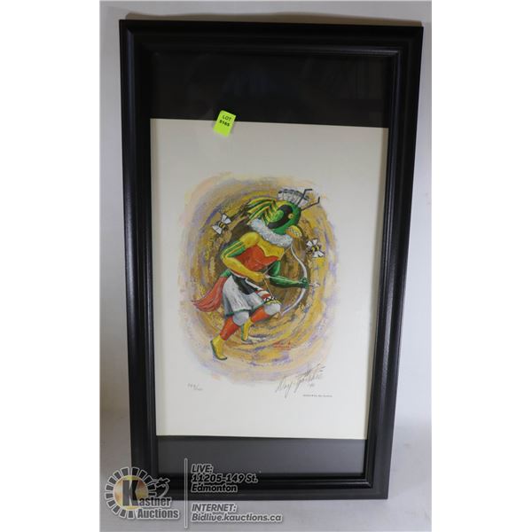 INDIGENOUS ART SIGNED ARTIST "DAY.GA.CHEE" - 13"