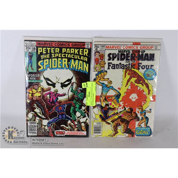 MARVEL TEAM UP & PETER PARKER SPIDERMAN COMICS