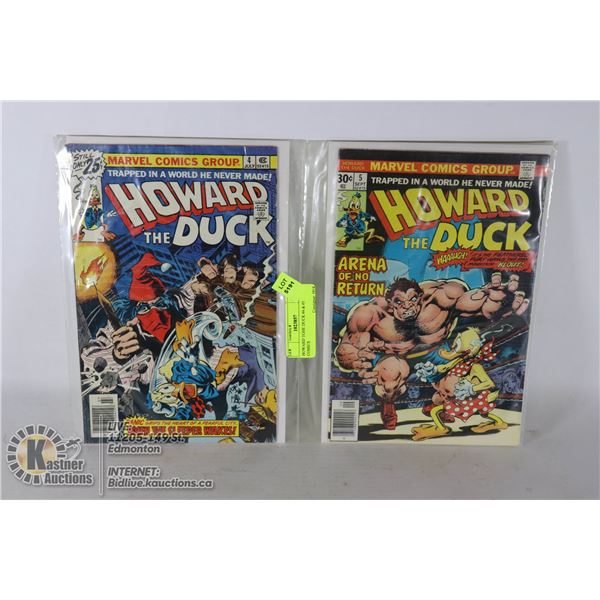 HOWARD TGHE DUCK #4 & #5 COMICS