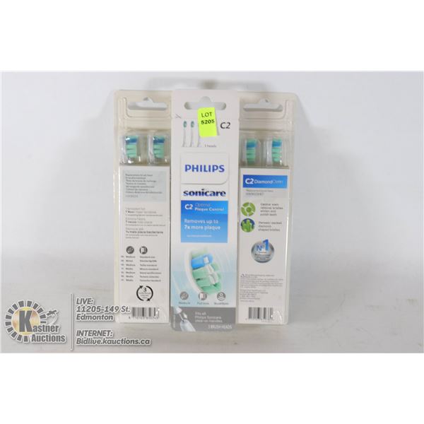 LOT OF 10 PHILIPS SONICARE BRUSH HEADS