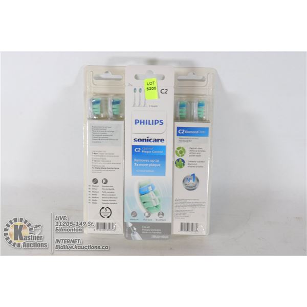 LOT OF 9 PHILIPS SONICARE BRUSH HEADS