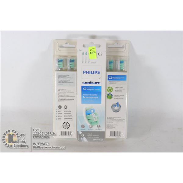 LOT OF 9 PHILIPS SONICARE BRUSH HEADS
