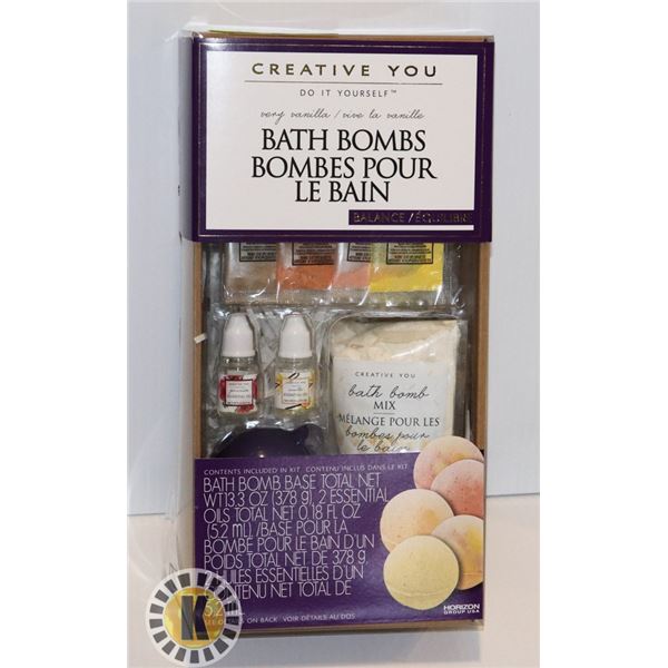 NEW VERY VANILLA BUILD YOUR OWN BATH BOMB SET