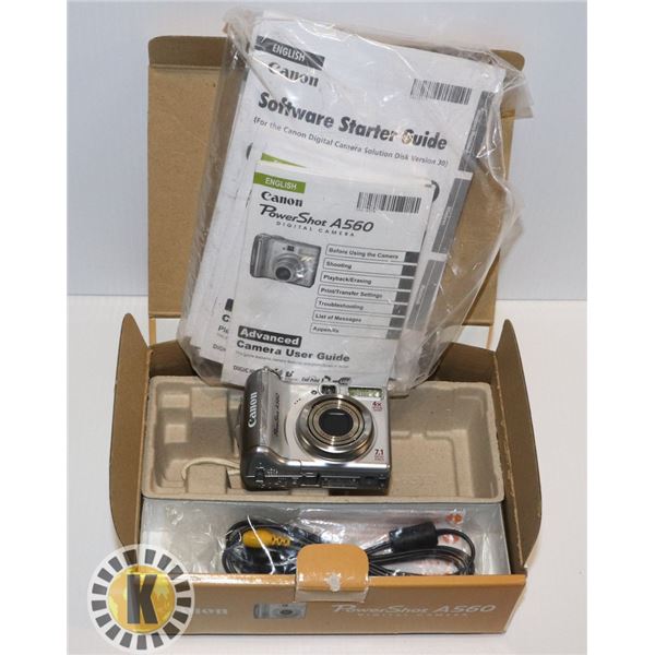 CANON POWERSHOT A560 7.1MEGA PIXEL DIGITAL CAMERA