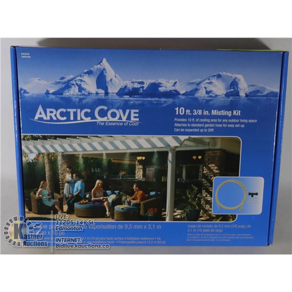NEW ARCTIC COVE MISTING KIT, 10FT OF COOKING AREA