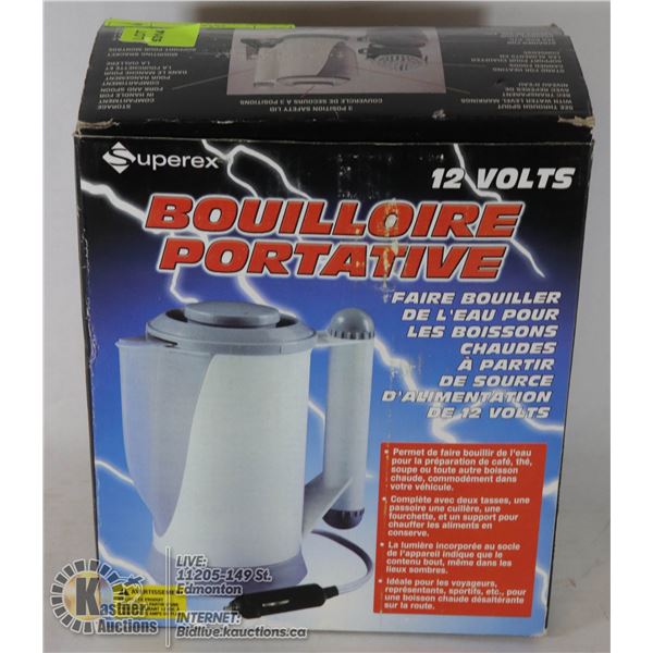 SUPEREX 12VOLT PROTABLE KETTLE
