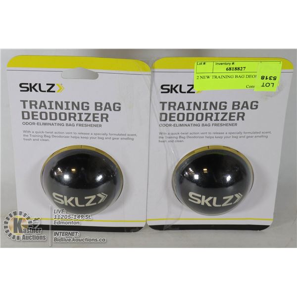 2 NEW TRAINING BAG DEODORIZERS