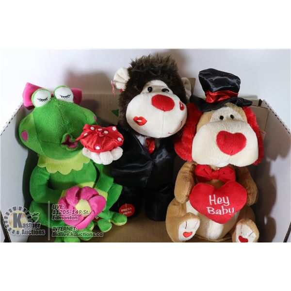 LOT OF CUDDLE BARN ANIMATED FIGURES