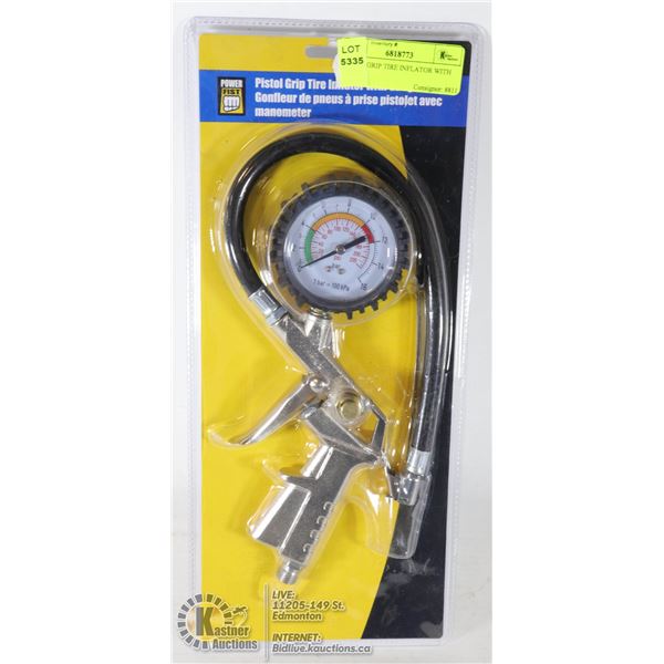 PISTOL GRIP TIRE INFLATOR WITH GAUGE