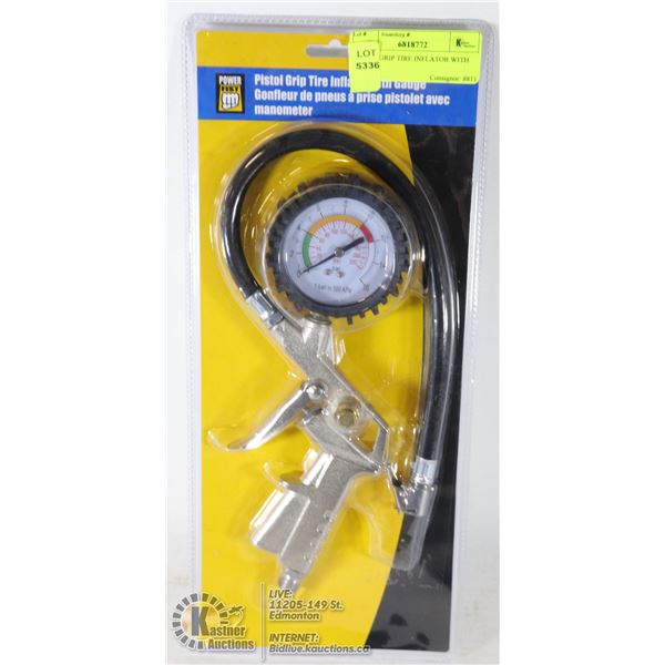 PISTOL GRIP TIRE INFLATOR WITH GAUGE
