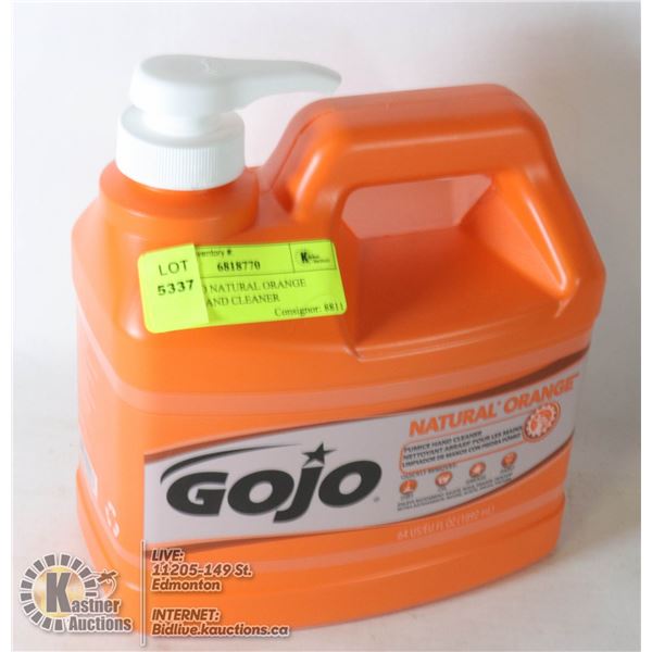 NEW GOJO NATURAL ORANGE PUMICE HAND CLEANER