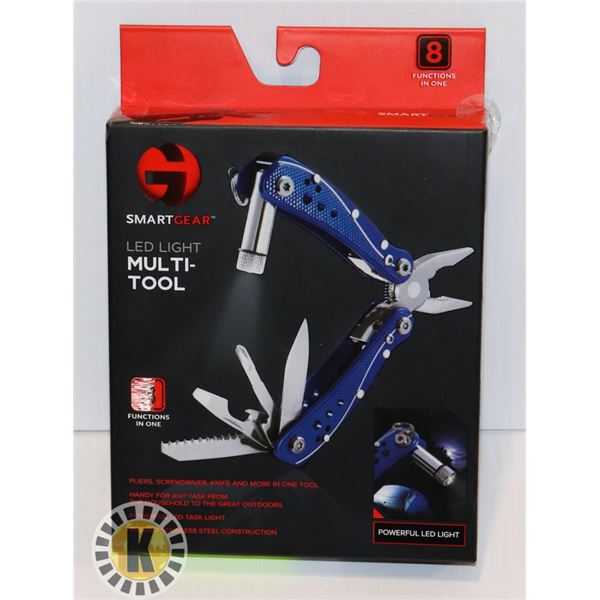 NEW 8 FUNCTION LED LIGHT MULTI-TOOL