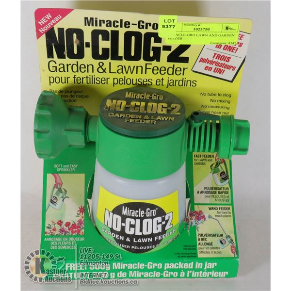 MIRACLE-GRO LAWN AND GARDEN FEEDER