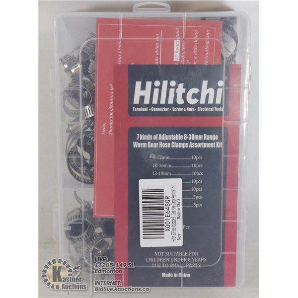 HILITCHI WORM GEAR HOSE CLAMP KIT