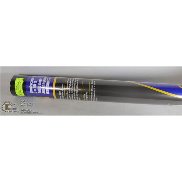 NEW 3FT X 50FT ROLL OF LANDSCAPING FABRIC