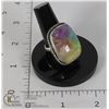 Image 1 : #123-RAINBOW SOLAR QUARTZ RING SIZE 7