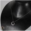 Image 1 : #161-DARK BLUE TOPAZ PENDANT/ NECKLACE 18"