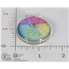 Image 1 : #239-RAINBOW SOLAR QUARTZ PENDANT