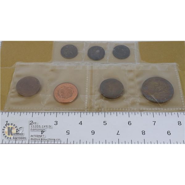 3 FARTHINGS 1901-02-18, +ROYAL VISIT COINS 1937-
