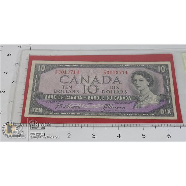 1954 CAN $10 BEATTIE-COYNE T/D BC-40A 3013714