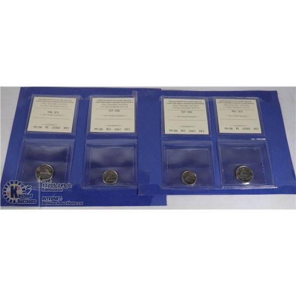 ICCS MS-64 2002P $.05 + 1995 MS-64 $.10