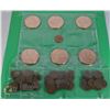 Image 1 : .999 PURE 1 OZ CAMEO COPPER COINS + 50+ OLD CENTS