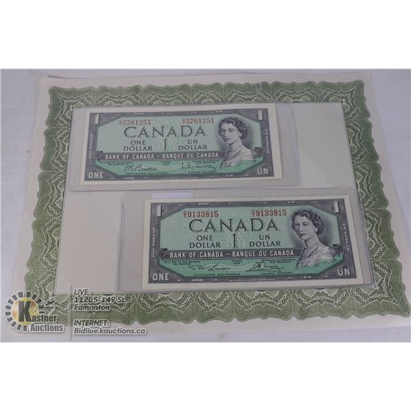 $1 1954 O/Y BEATTIE RASMINSKY + LAWSON BOUEY D/I