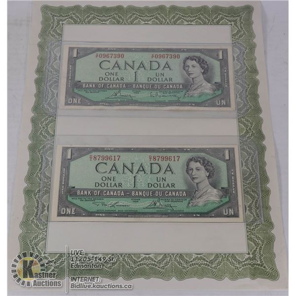 $1 1954 BOUEY-RASMINSKY V/F + LAWSON BOUEY D/I