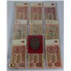 Image 1 : 9 USSR 10 ROUBLES BILL + XCCP MEDAL