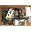 Image 1 : BOX OF NEW AND USED PHONES AND ELECTRONICS -