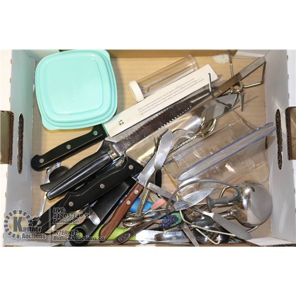 LOT OF 6 STAR KNIVES AND ASSORTED KITCHENWARE