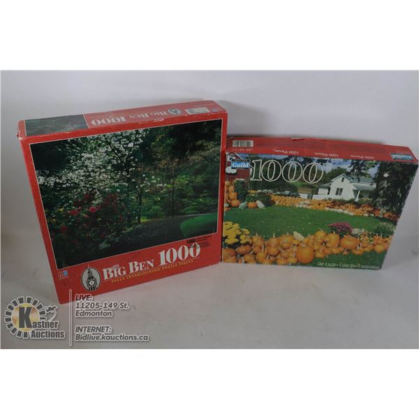 1000 PIECE PUZZLES OPEN BOX (2LOT)