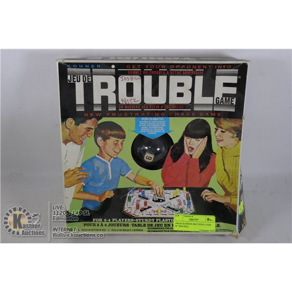1964/65 KOHNER BROTHERS GAME OF TROUBLE