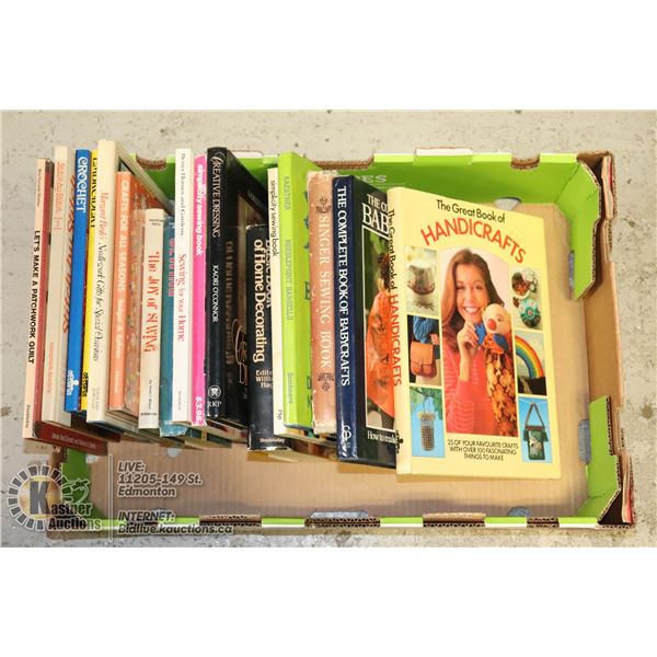 LARGE LOT OF SEWING, CRAFTING, AND QUILTING BOOKS