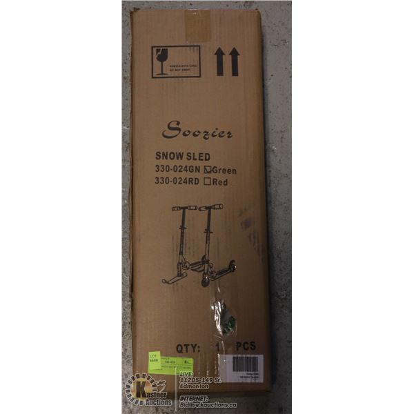 SOOZIER GREEN SNOW SLED MODEL # 330-024GN